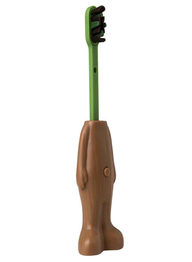 Brush Buddies Marvel Groot Kids Toothbrush, Soft & Rounded Bristles, Poppin' Fun Superhero Toothbrush Cover - Image 4